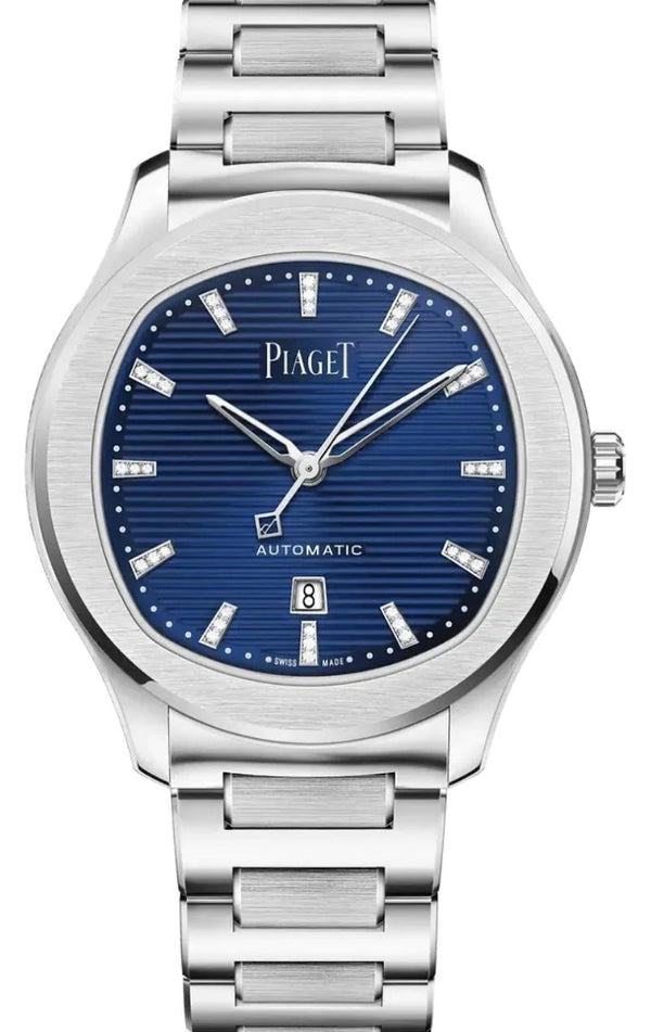 Piaget Polo Niebieski 36 mm Stal