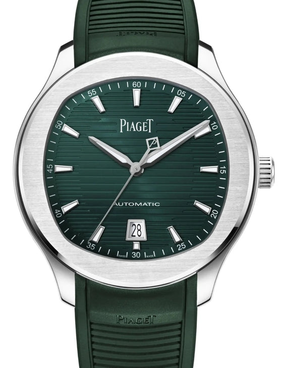 Piaget Polo Zielony 42 mm Stal