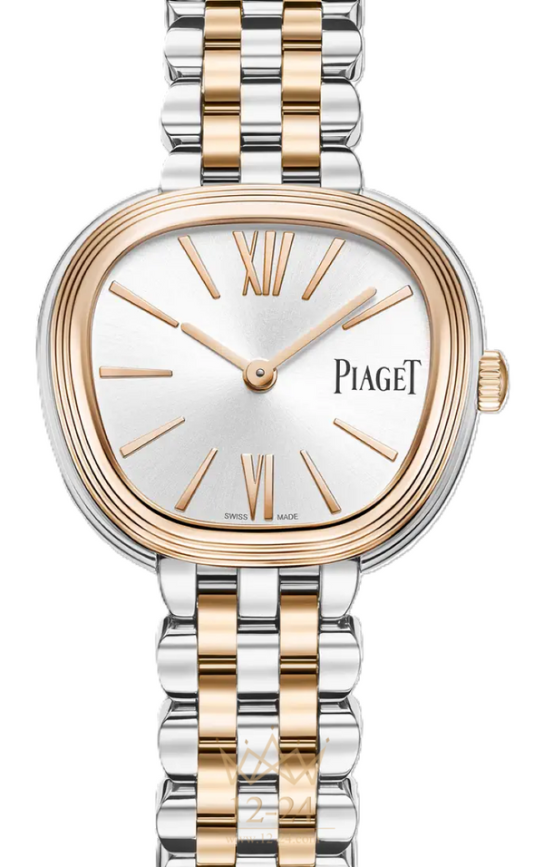 Piaget Sixtie Biały 29 mm Złoto/Stal