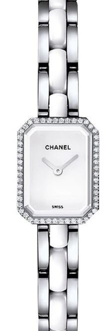 Chanel J12 Première Biały 19.7 x 15.2 mm Stal