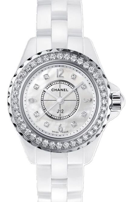 Chanel J12 Masa perłowa 29 mm Ceramika