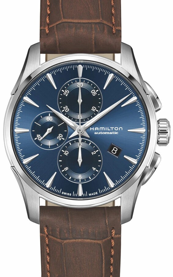 Hamilton Jazzmaster Niebieski 42 mm Stal