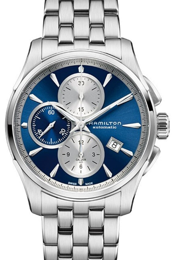 Hamilton Jazzmaster Niebieski 42 mm Stal
