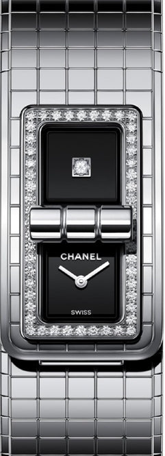 Chanel Code Coco Czarny 38.1 x 21.5 mm Stal