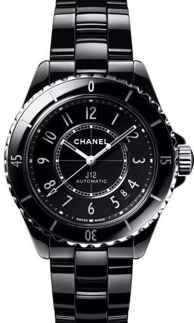 Chanel J12 Czarny 38 mm Ceramiczny