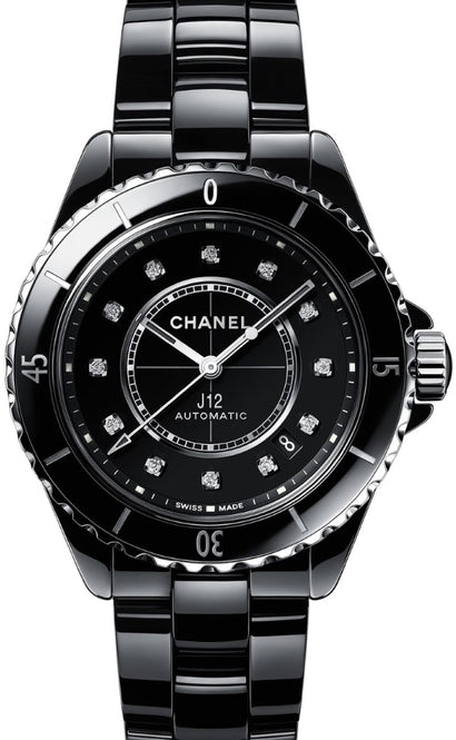 Chanel J12 Czarny 38 mm Ceramiczny