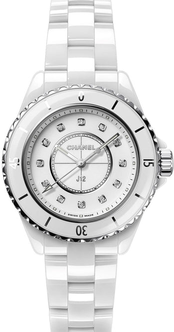 Chanel J12 Biały 33 mm  Stal