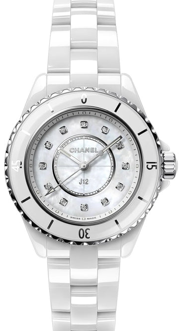 Chanel J12 Masa perłowa 33 mm Ceramika