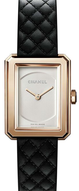 Chanel Boy-Friend Srebrny 27,9 x 21,5 mm Złoto różowe