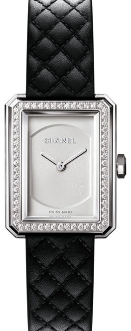 Chanel Boy-Friend Srebrny 27.9 x 21.5 mm Stal
