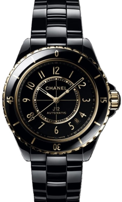 Chanel J12 Caliber Czarny 38 mm Ceramika