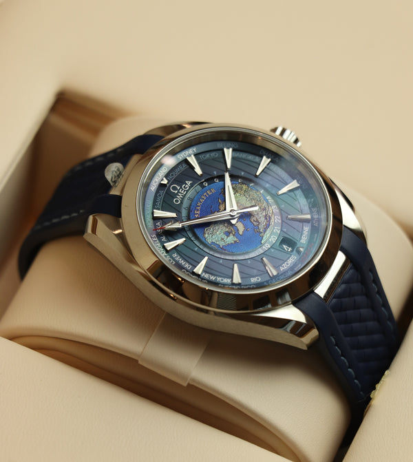 Omega Seamaster Aqua Terra 150 M Niebieski 43 mm Stal