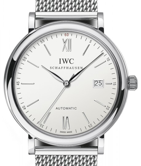 IWC Portofino Srebrny 40 mm Stal