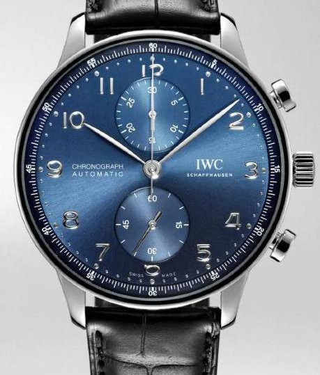IWC Portugieser Chronograph Niebieski 41 mm Stal