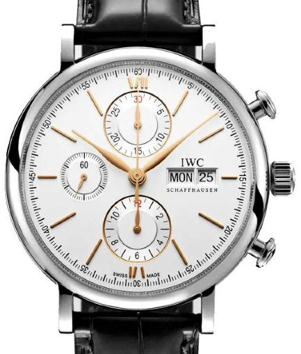 IWC Portofino Chronograph Srebrny 40 mm Stal