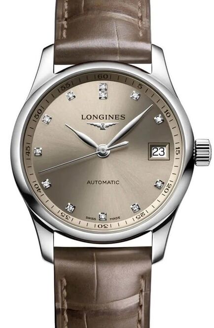 Longines Master Collection Szampański 34 mm Stal