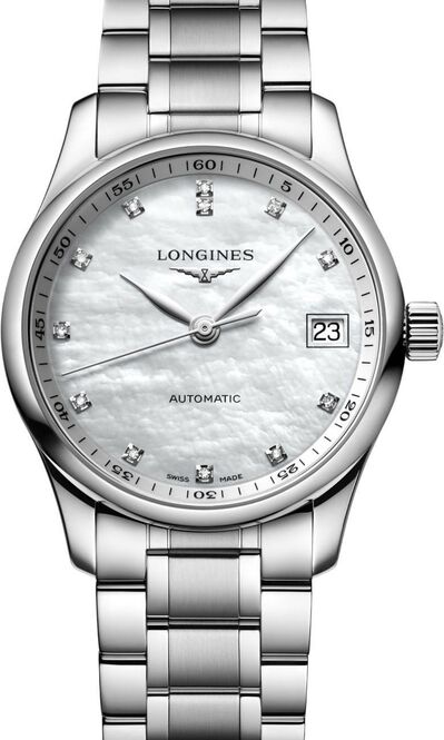 Longines Master Collection Masa perłowa 34 mm Stal