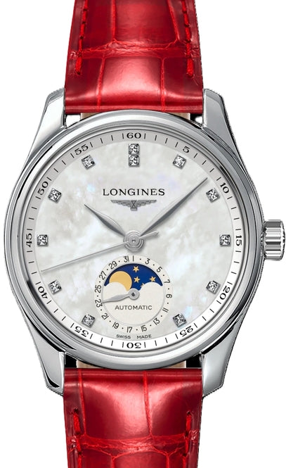 Longines Master Collection Masa perłowa 34 mm Stal