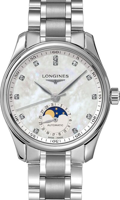 Longines Master Collectio Masa perłowa 34 mm Stal