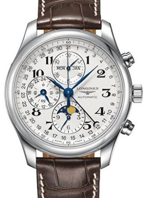 Longines Master Collection Srebrny 42 mm Stal