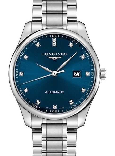 Longines Master Collection Niebieski 42 mm Stal