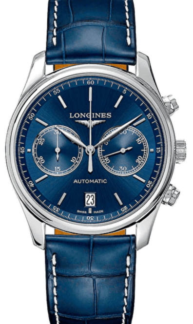 Longines Master Collection 40 mm Stal Niebieski