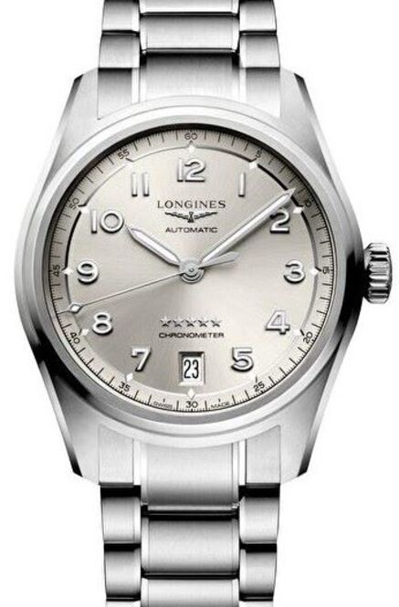 Longines Spirit Szampański 37 mm Stal