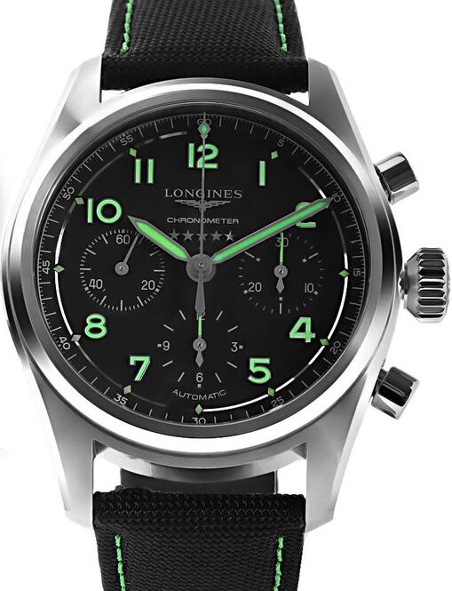 Longines Spirit Pioneer Edition Czarny 42 mm Tytan