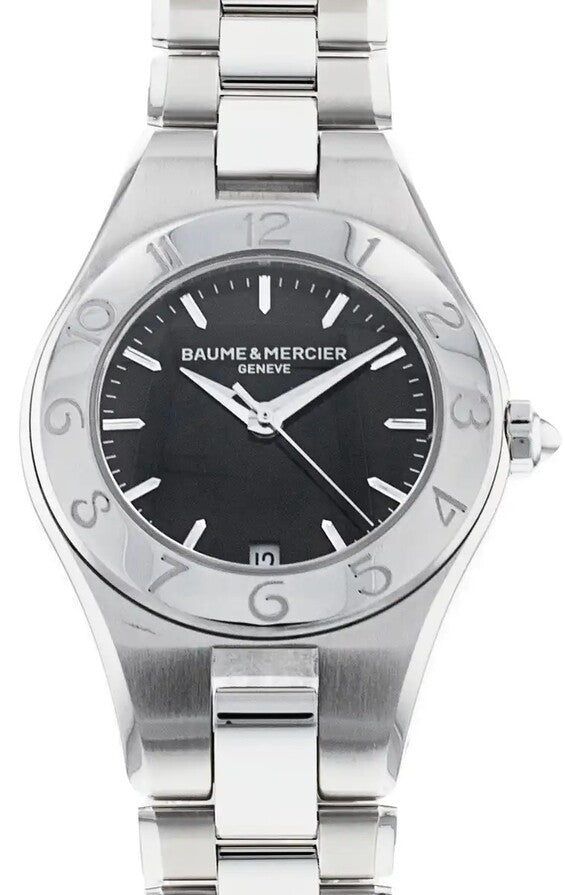 Baume & Mercier Linea Czarny 27 mm Stal