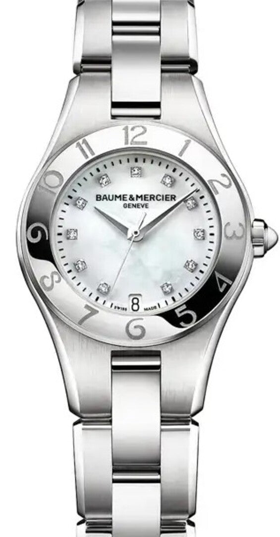 Baume & Mercier Linea Masa perłowa 28 mm Stal