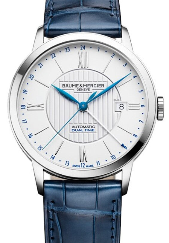 Baume & Mercier Classima Biały 40 mm Stal
