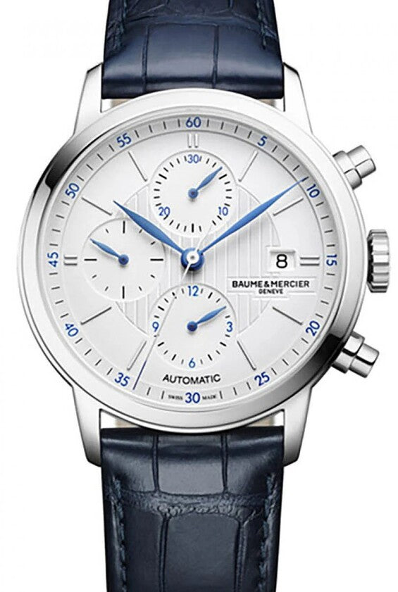Baume & Mercier Classima Biały 42 mm Stal