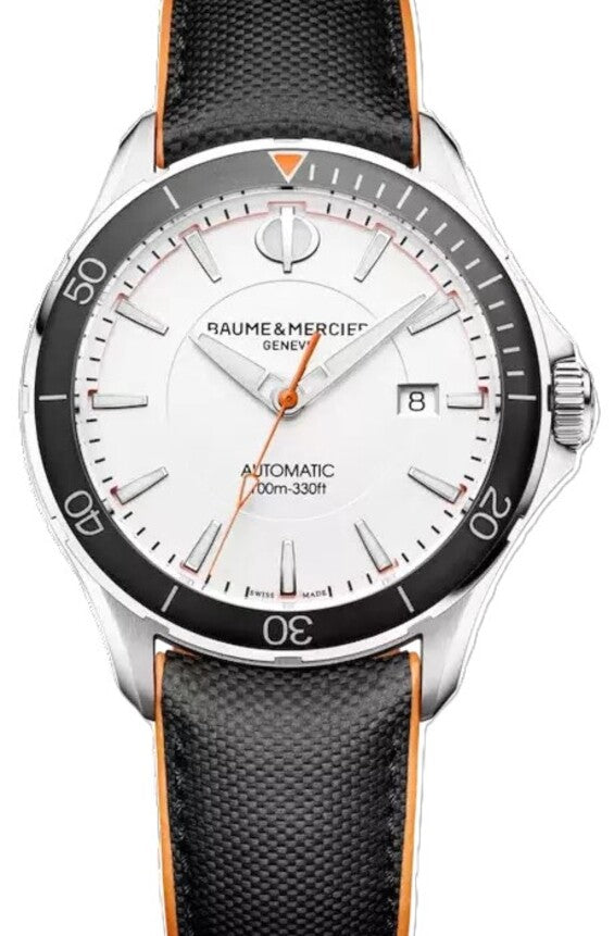 Baume & Mercier Clifton Biały 42 mm Stal