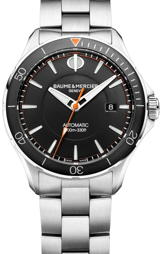 Baume & Mercier Clifton Czarny 42 mm Stal