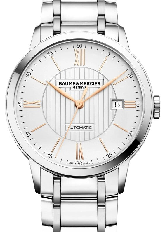 Baume & Mercier Classima Srebrny 40 mm Stal
