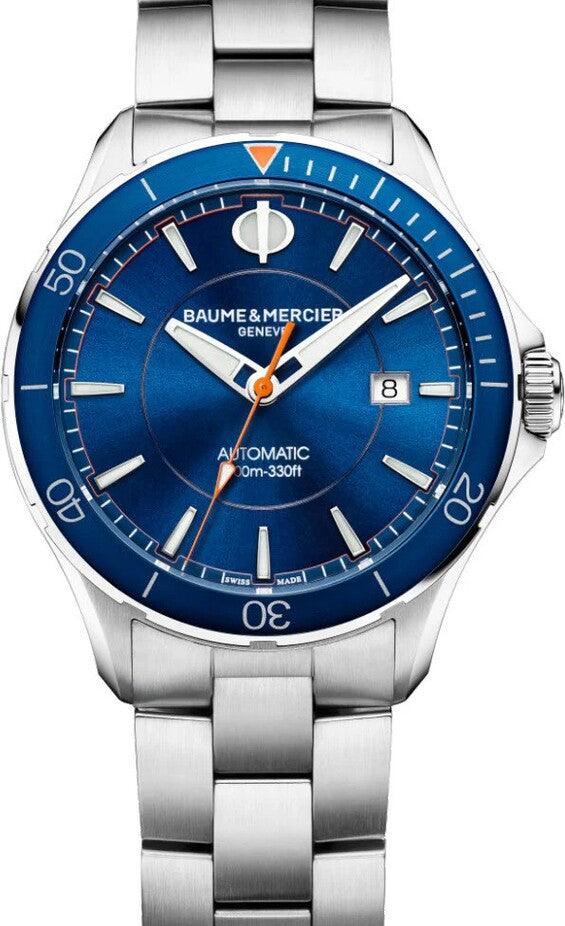 Baume & Mercier Clifton Niebieski 42 mm Stal