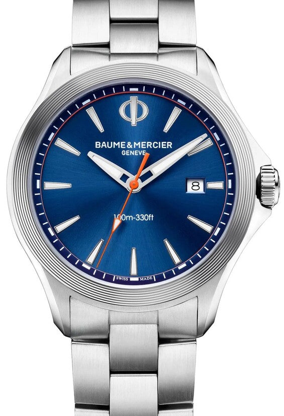 Baume & Mercier Clifton Niebieski 42 mm Stal