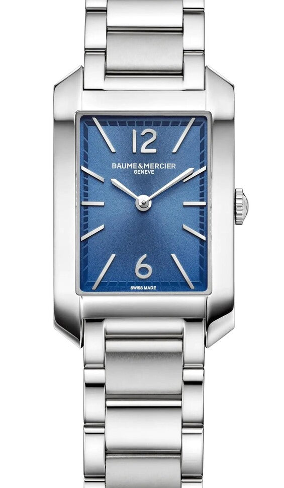 Baume & Mercier Hampton Niebieski 35 mm Stal