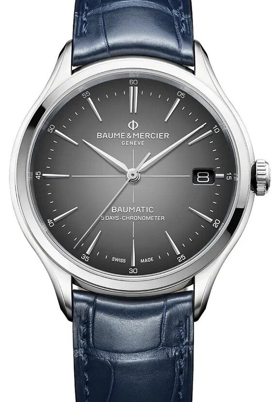 Baume & Mercier Clifton Szary 40 mm Stal