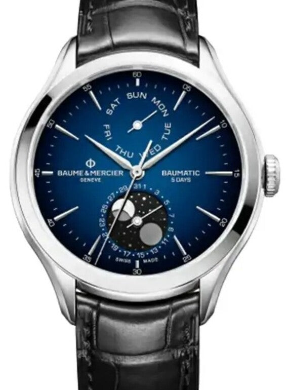 Baume & Mercier Clifton Niebieski 42 mm Stal