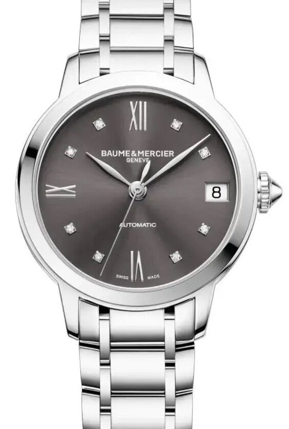 Baume & Mercier Classima Szary 31 mm Stal
