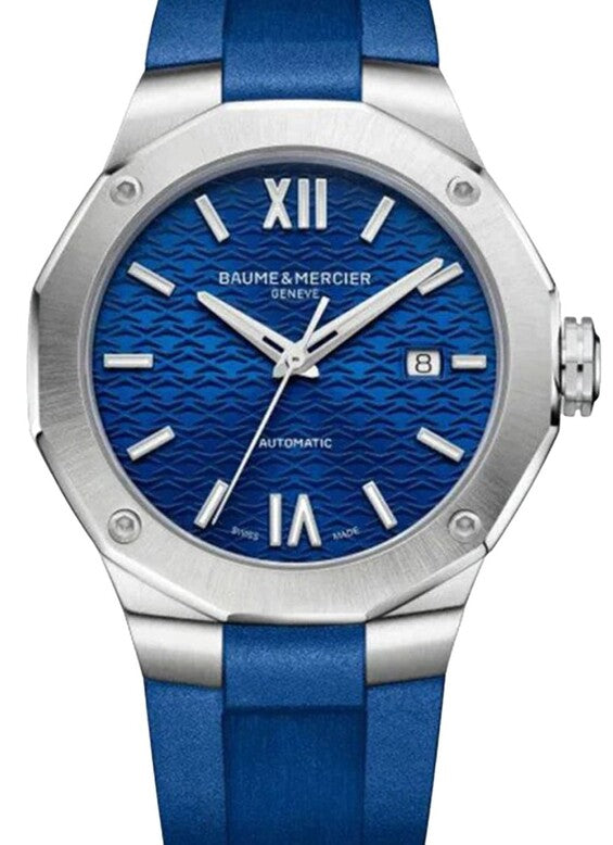 Baume & Mercier Riviera Niebieski 42 mm Stal