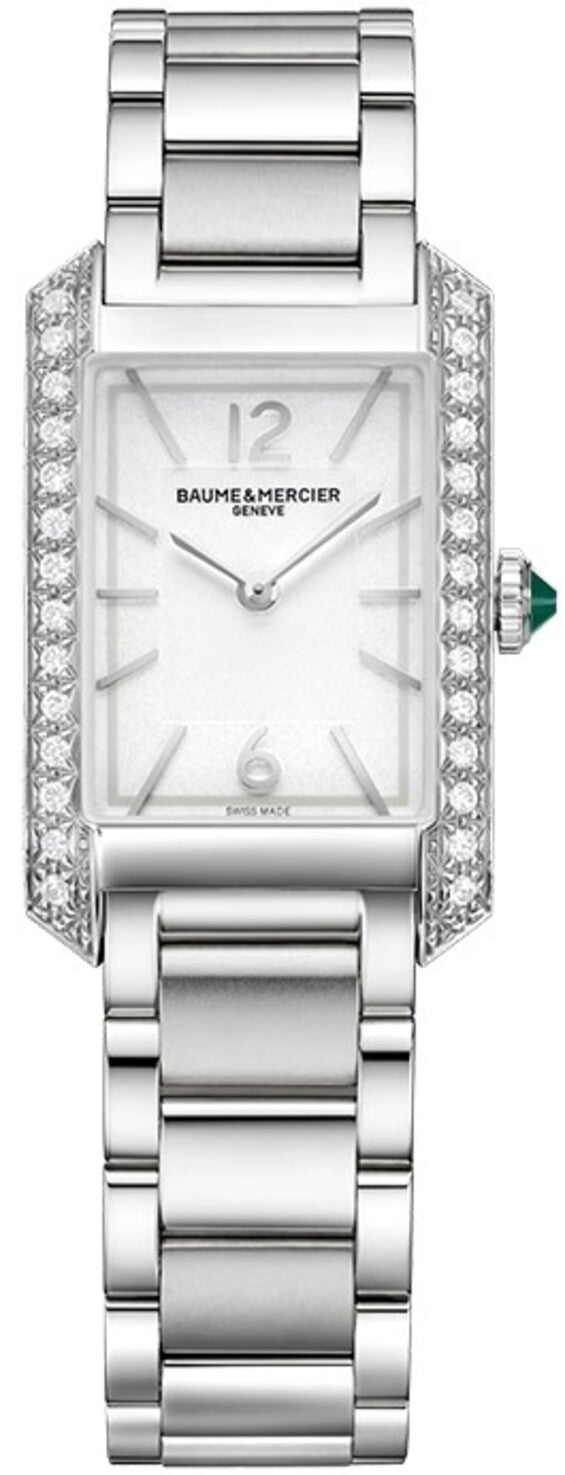 Baume & Mercier Hampton Srebrny 35 x 22 mm Stal