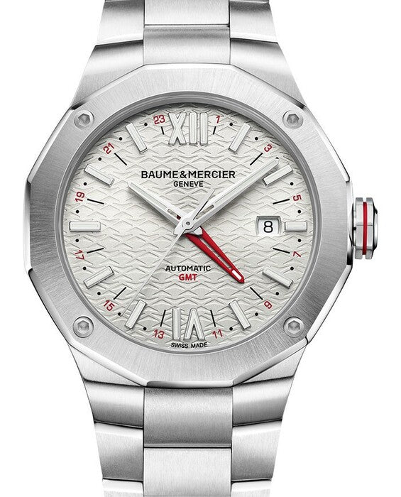 Baume & Mercier Riviera Srebrny 33 mm Stal