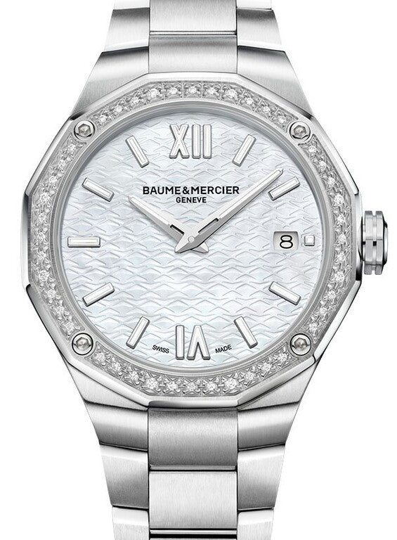 Baume & Mercier Riviera Masa perłowa 36 mm Stal