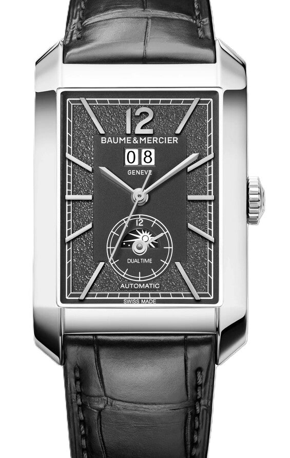 Baume & Mercier Hampton Szary 48 x 31 mm Stal