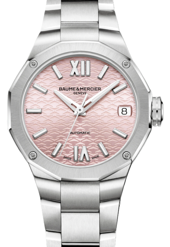 Baume & Mercier Riviera Różowy 33 mm Stal