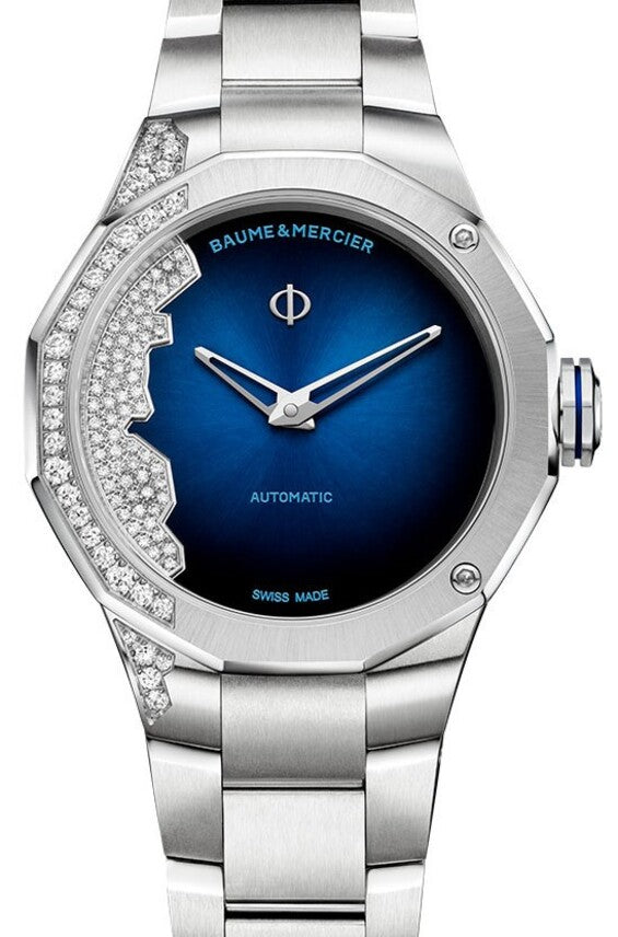 Baume & Mercier Riviera Niebieski 33 mm Stal