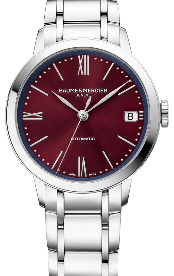 Baume & Mercier Classima Czerwony 34 mm Stal