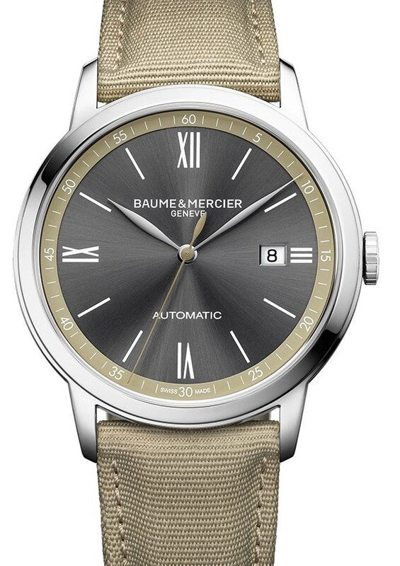 Baume & Mercier Classima Szary 42 mm Stal